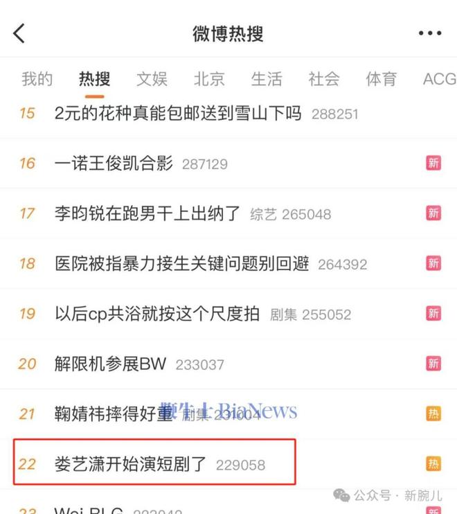《爱情公寓》女主娄艺潇初次拍短剧上热搜